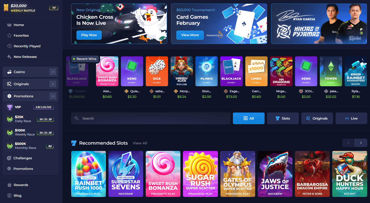 Rainbet Casino – Overview of games and available bonuses
